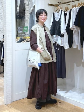 「アイテム（ワンピース/ドレス）」を使った、haru.さん（レディース・160cm・30代）の秋コーディネート