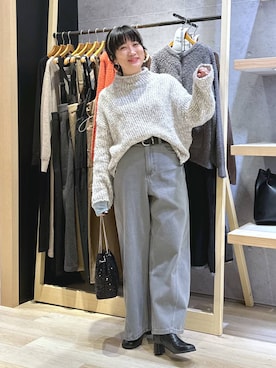 「アイテム（ピアス（両耳用））」を使った、haru.さん（レディース・160cm・30代）の冬コーディネート