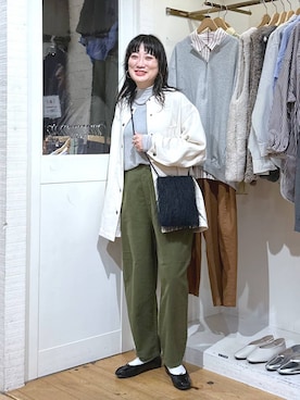 「アイテム（ブルゾン）」を使った、haru.さん（レディース・160cm・30代）の秋コーディネート