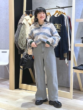 「アイテム（ピアス（両耳用））」を使った、haru.さん（レディース・160cm・30代）の冬コーディネート