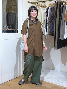 「アイテム（バングル/リストバンド）」を使った、haru.さん（レディース・160cm・30代）の夏コーディネート