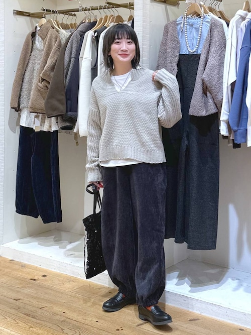 セール】5ゲージシャギーモールキーネックプルオーバー（ニット