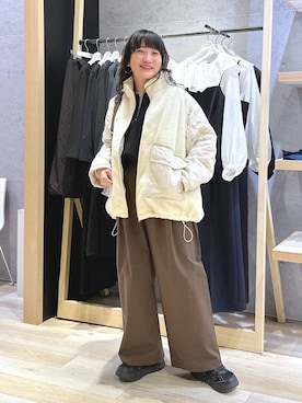 「アイテム（リング）」を使った、haru.さん（レディース・160cm）の冬コーディネート