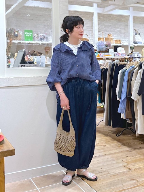 スタディオクリップ ひんやりタックバルーンデニム　プチサイズCLIP denim 接触冷感】ひんやりタックバルーンデニム[プチサイズあり]《CLIP