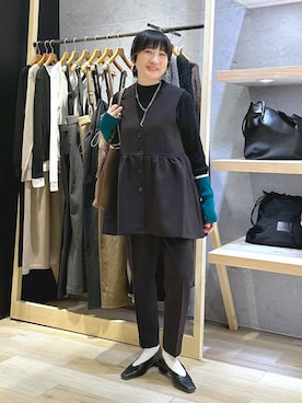 「アイテム（その他アウター）」を使った、haru.さん（レディース・160cm・30代）の冬コーディネート