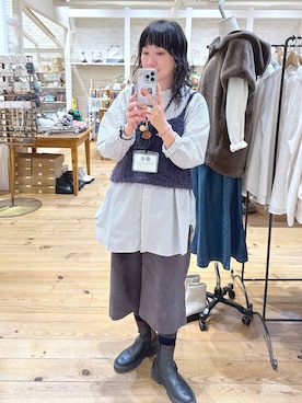 「アイテム（ベスト）」を使った、haru.さん（レディース・160cm・30代）の秋コーディネート