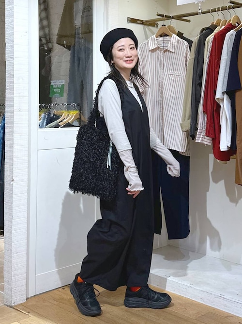 セール】Vネックオールインワン（つなぎ/オールインワン