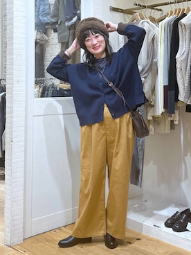 「アイテム（ピアス（両耳用））」を使った、haru.さん（レディース・160cm・30代）の秋コーディネート