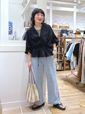 「アイテム（インナーウェア/肌着）」を使った、haru.さん（レディース・160cm）の秋コーディネート