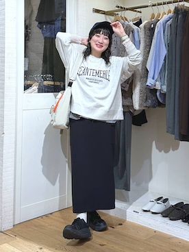 「アイテム（バングル/リストバンド）」を使った、haru.さん（レディース・160cm・30代）の秋コーディネート