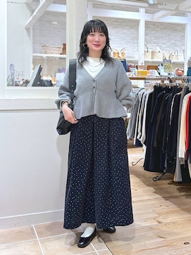 「アイテム（ピアス（両耳用））」を使った、haru.さん（レディース・160cm・30代）の秋コーディネート