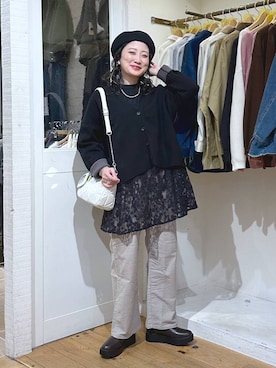 「アイテム（ピアス（両耳用））」を使った、haru.さん（レディース・160cm・30代）の秋コーディネート