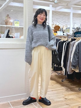 「アイテム（ピアス（両耳用））」を使った、haru.さん（レディース・160cm・30代）の秋コーディネート