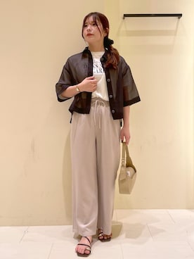 「アイテム（ハンドバッグ）」を使った、rinaさん（レディース・155cm・20代）の夏コーディネート