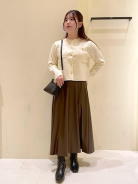 「ROPE' PICNIC（ロペピクニック）のアイテム」を使った、rinaさん（レディース・155cm）の秋コーディネート