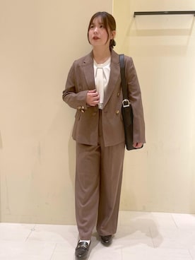 「お仕事コーデ」｜rinaさん（レディース・155cm）の秋コーディネート