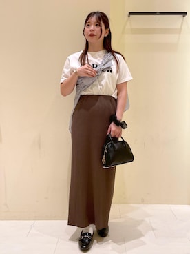「レイヤード」｜rinaさん（レディース・155cm）の秋コーディネート