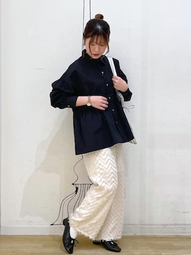 「フェスコーデ」｜「アイテム（パンプス）」を使った、rinaさん（レディース・155cm）の秋コーディネート
