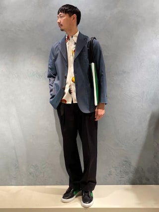 caban（キャバン）の「□CABaN シルクツイル IBIZAプリントシャツ