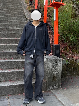 「アイテム（パーカー）」を使った、coffeebbさん（メンズ・169cm・10代）の秋コーディネート