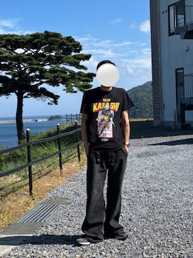 「アイテム（キーケース/キーアクセサリー、ブラック系）」を使った、coffeebbさん（メンズ・169cm）の夏コーディネート
