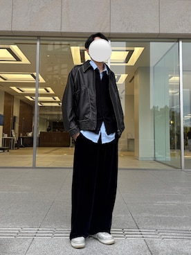 「アイテム（ブルゾン）」を使った、coffeebbさん（メンズ・169cm・10代）の秋コーディネート