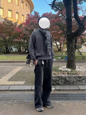 「アイテム（マフラー）」を使った、coffeebbさん（メンズ・169cm）の秋コーディネート