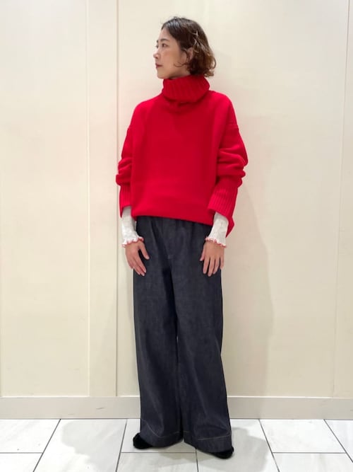 セール】リジットデニム ワイドイージーパンツ（デニムパンツ