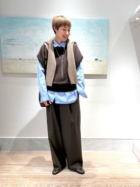 「TOMORROWLAND （トゥモローランド）のアイテム（ショルダーバッグ）」を使った、TOMORROWLAND_fukuiさん（レディース・168cm）の秋コーディネート