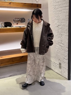 「アイテム（ニット/セーター）」を使った、sereaさん（レディース・143cm）の冬コーディネート