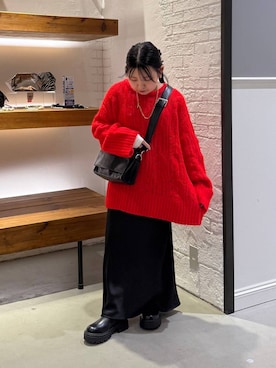 「アイテム（ブーツ）」を使った、sereaさん（レディース・143cm）の冬コーディネート