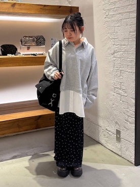 「アイテム（ママ＆ベビー）」を使った、sereaさん（レディース・143cm）の冬コーディネート