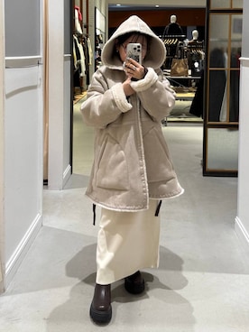 「アイテム（ブーツ）」を使った、sereaさん（レディース・143cm）の冬コーディネート