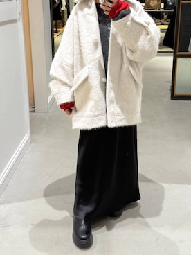 「アイテム（ブルゾン）」を使った、sereaさん（レディース・143cm）の冬コーディネート