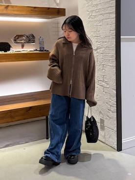 「アイテム（パンツ）」を使った、sereaさん（レディース・143cm）の冬コーディネート