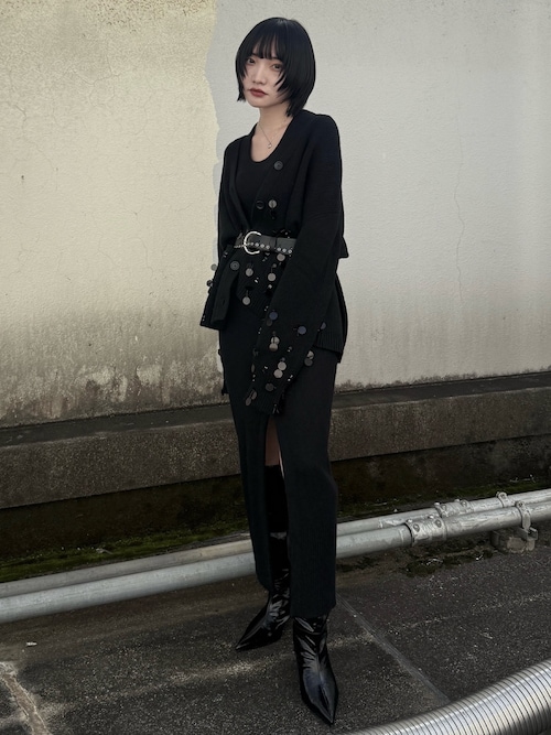 JOSE MOON（ジョゼムーン） ドレス SLIT KNIT DRESS/スリットニット