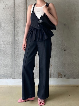 「JOSE MOON（ジョゼムーン）のアイテム（オールインワン・サロペット）」を使った、JOSE MOONさん（レディース・164cm）の夏コーディネート