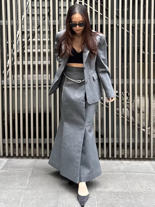 WAIST CONSCIOUS PAT IN JACKET/ウエストコンシャスパットイン