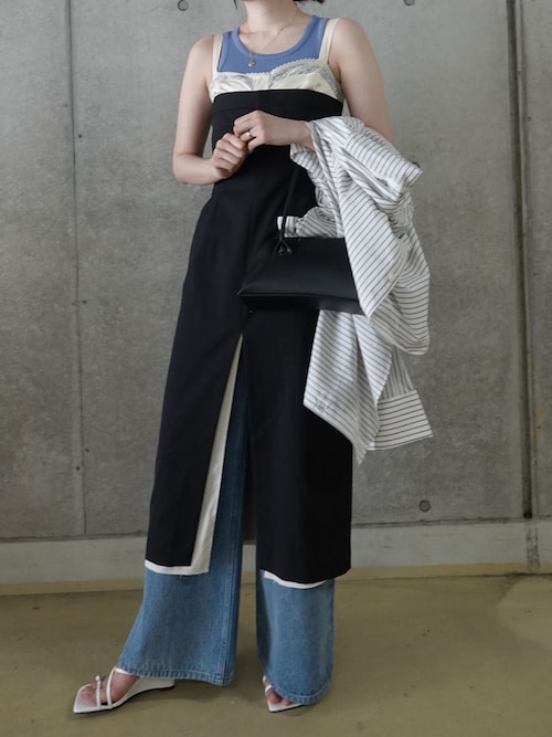 レイヤードレースマキシドレス韓国風 LAYERED LACE DRESS/レイヤードレースドレス（ワンピース