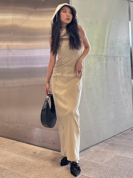 HOODIE BARE DRESS/フーディーベアドレス jose moon