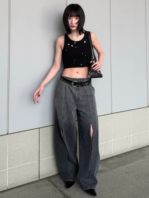 JOSE MOON（ジョゼムーン） タンクトップ ノースリーブ EYELET TANK
