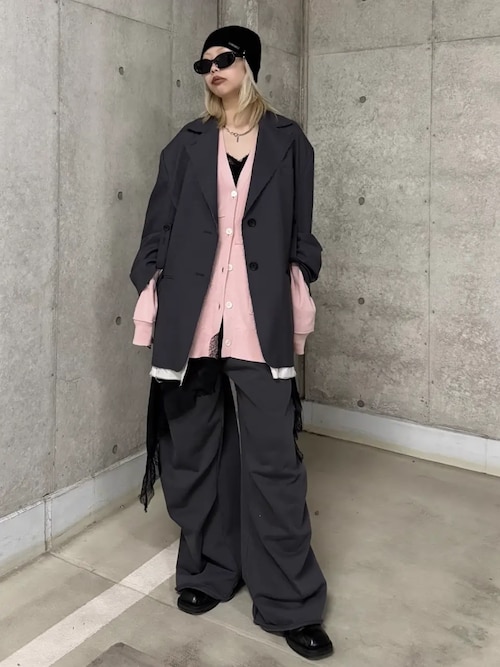 JOSE MOON（ジョゼムーン） カーディガン PLATE VNECK OVER CARDIGAN