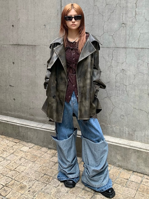 セール】LACE COMPACT LAYERED TOPS/レースコンパクトレイヤード