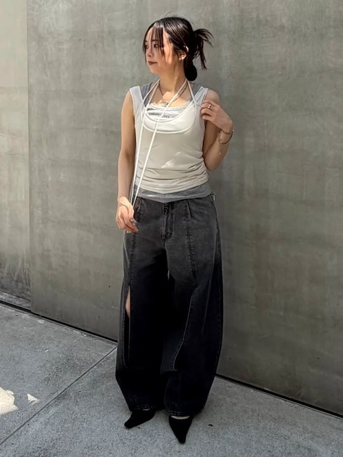 JOSE MOON（ジョゼムーン） タンクトップ ノースリーブ LAYERED TANK