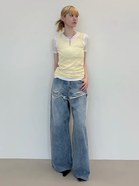 「JOSE MOON（ジョゼムーン）のアイテム」を使った、JOSE MOONさん（レディース・165cm）の夏コーディネート