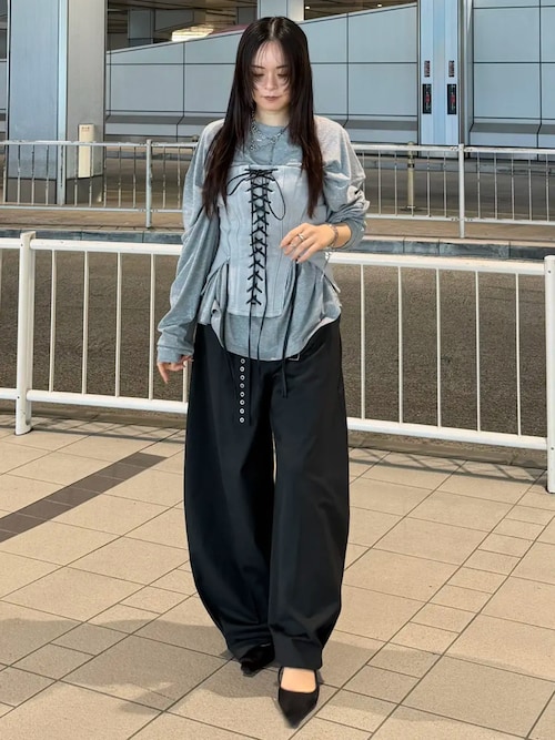 LACEUP SWEAT BUSTIER/レースアップスウェットビスチェ（その他