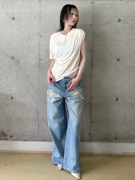 「JOSE MOON（ジョゼムーン）のアイテム」を使った、JOSE MOONさん（レディース・163cm）の夏コーディネート