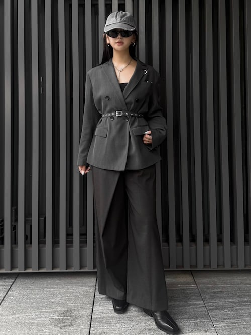 セール】BELTED TAILORED JACKET/ベルテッドテーラードジャケット