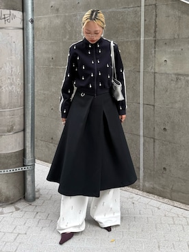 「アイテム（ジャージ）」を使った、JOSE MOONさん（レディース・163cm）の秋コーディネート
