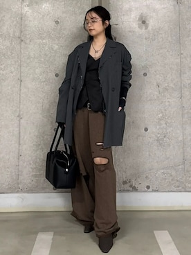 「アイテム（キャミソール）」を使った、JOSE MOONさん（レディース・153cm）の冬コーディネート